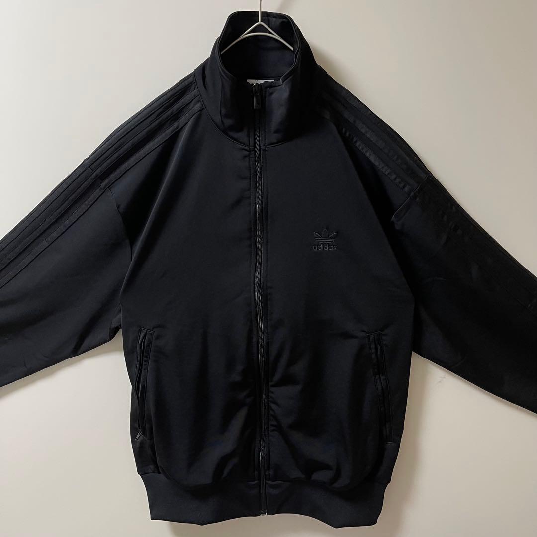 新3XL】アディダスオリジナルス　トラックジャケットトップ黒ブラックadidas