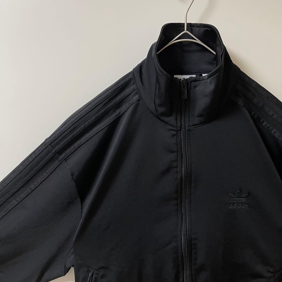 新3XL】アディダスオリジナルス　トラックジャケットトップ黒ブラックadidas