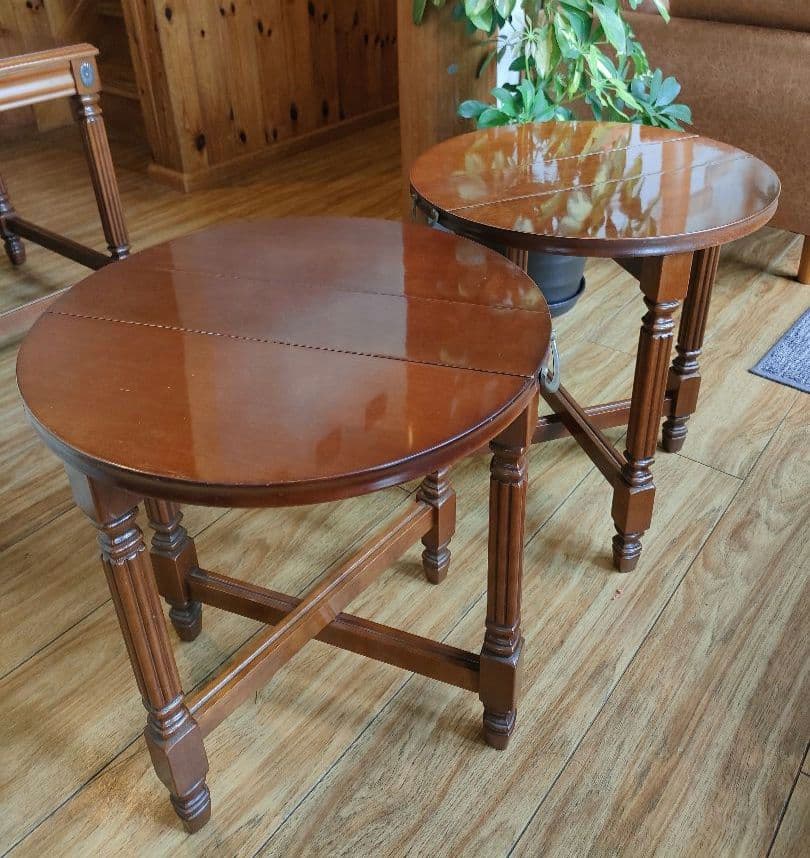 北欧　折り畳み　アンティーク　ゲートレッグテーブルセット　イギリス製　希少