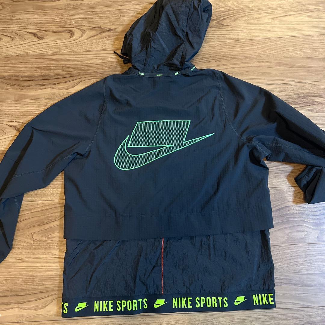 Nike ジャージ上下セット 黒/緑/オレンジ