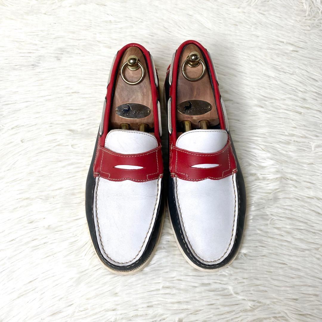 【美品】 パラブーツ ビームス別注 ローファー 26.0cmトリコロール