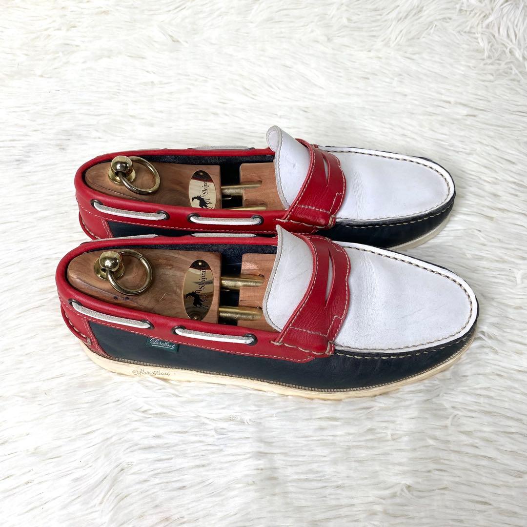 【美品】 パラブーツ ビームス別注 ローファー 26.0cmトリコロール