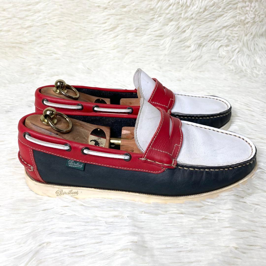 【美品】 パラブーツ ビームス別注 ローファー 26.0cmトリコロール