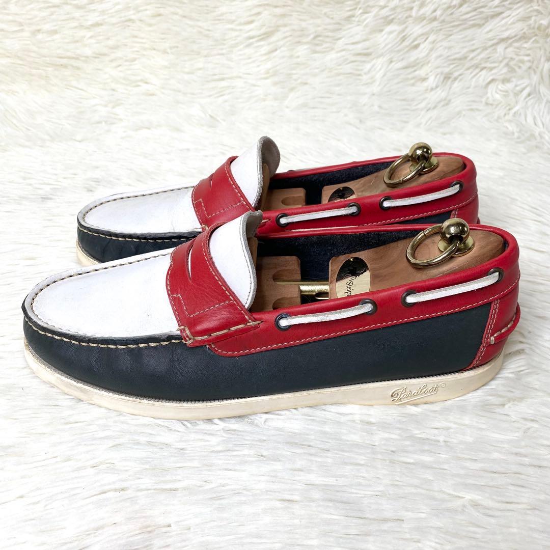 【美品】 パラブーツ ビームス別注 ローファー 26.0cmトリコロール