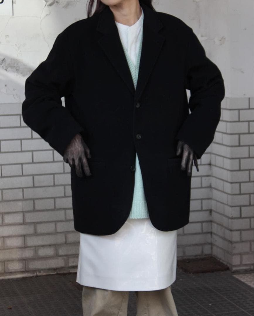 ジャケット・アウター AURALEE Cashmere Wool Mosser Over Jacket