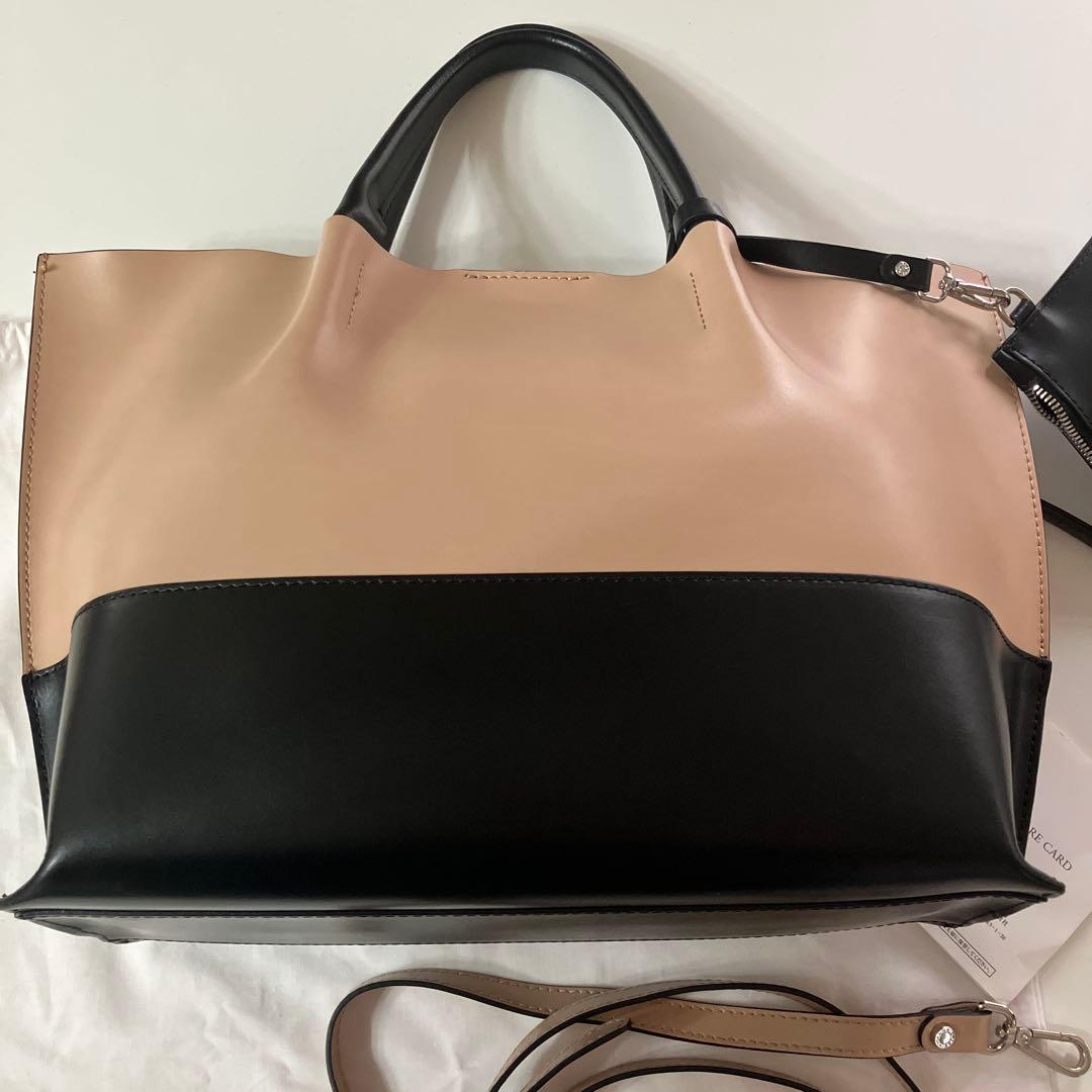 SALE‼️GIANNI CHIARINI トートバッグ ベージュ/ブラック