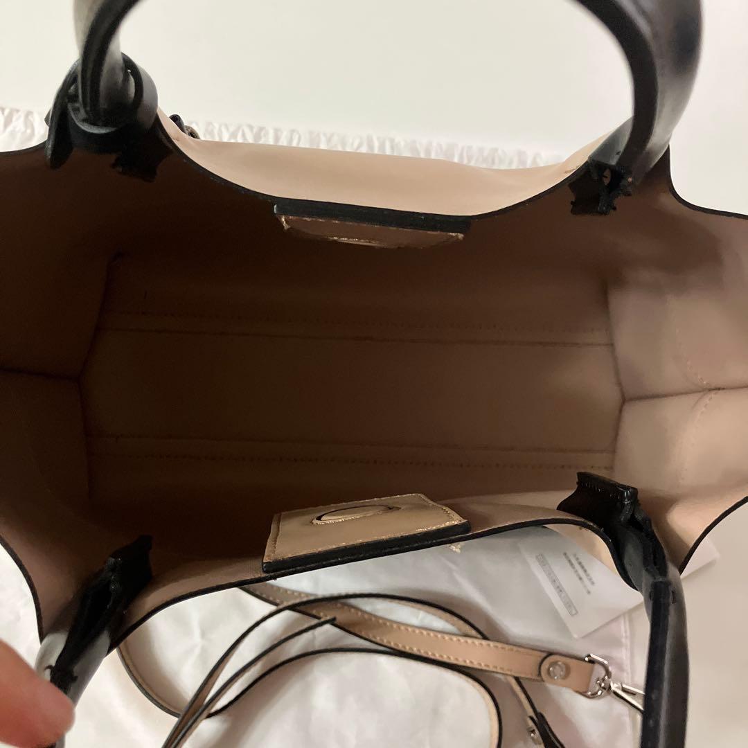 SALE‼️GIANNI CHIARINI トートバッグ ベージュ/ブラック