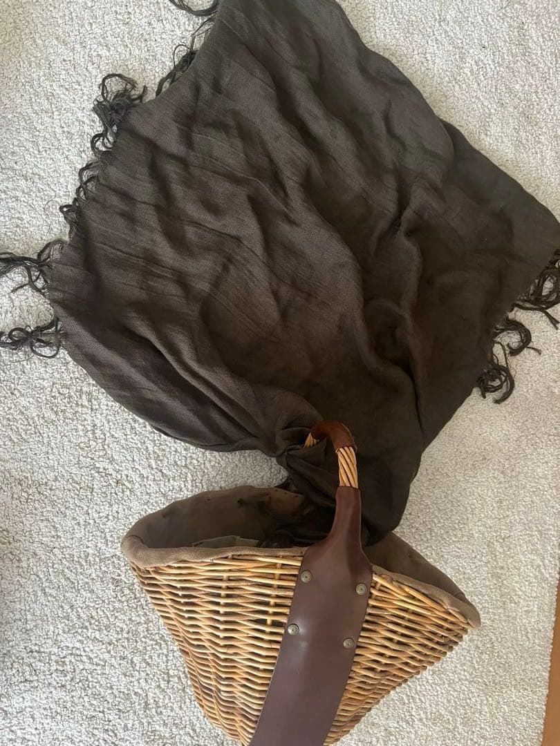 美品エバゴス　かごバッグ