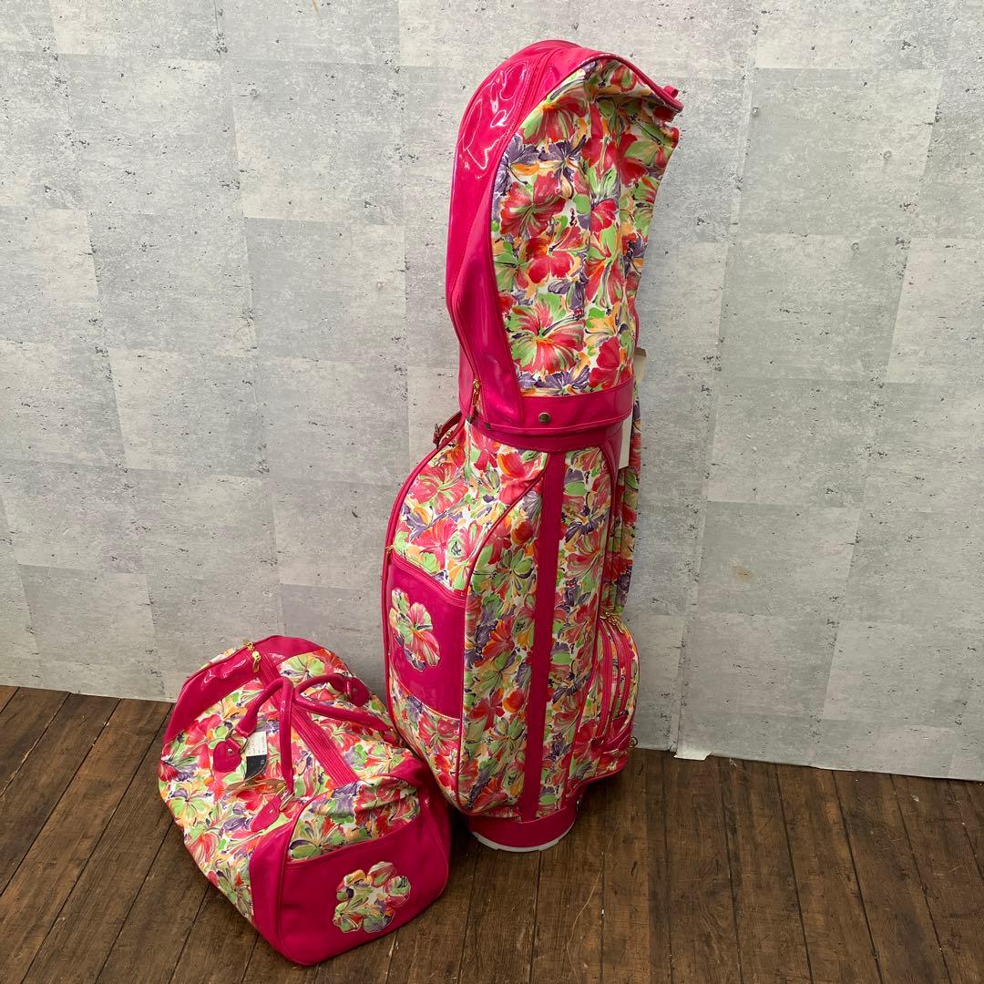 KASCO CLUB ハイビスカス キャディバッグ ゴルフバッグ＆ボストンバッグ