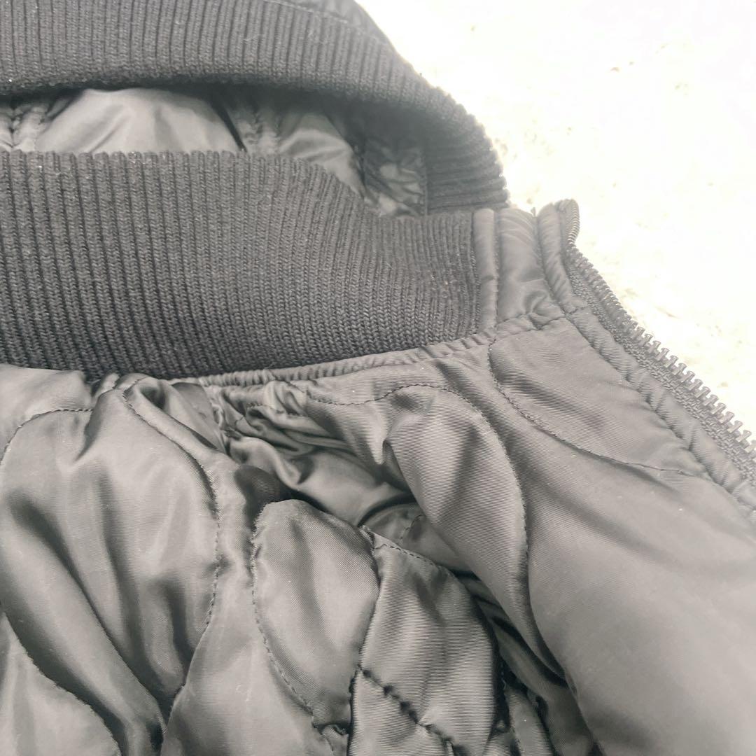 ALPHA IND. MA-1ジャケット ブラック　フード付き　Ｍ