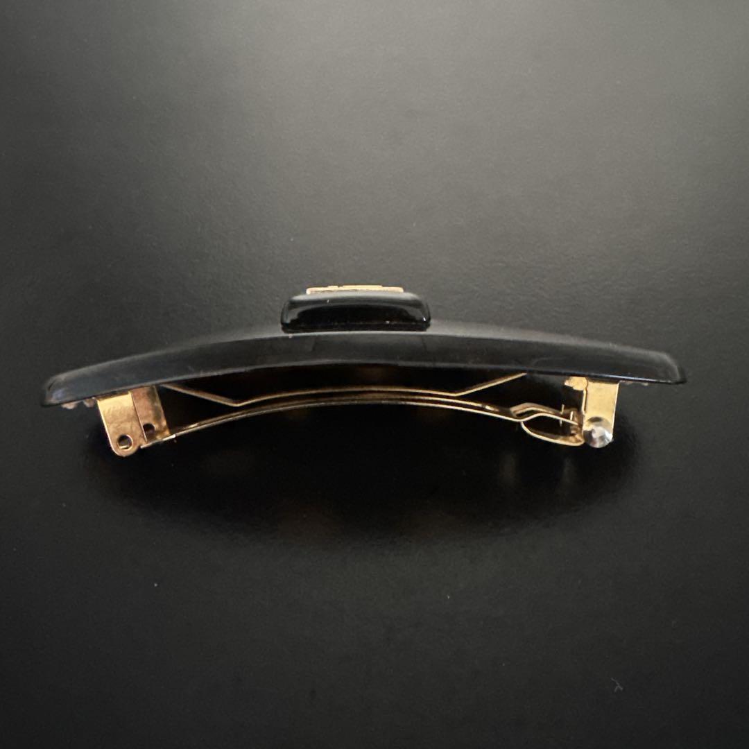 オールド　一点物　フェンディ　バレッタ　FFロゴ　ヘアピン　髪留め　ブラウン