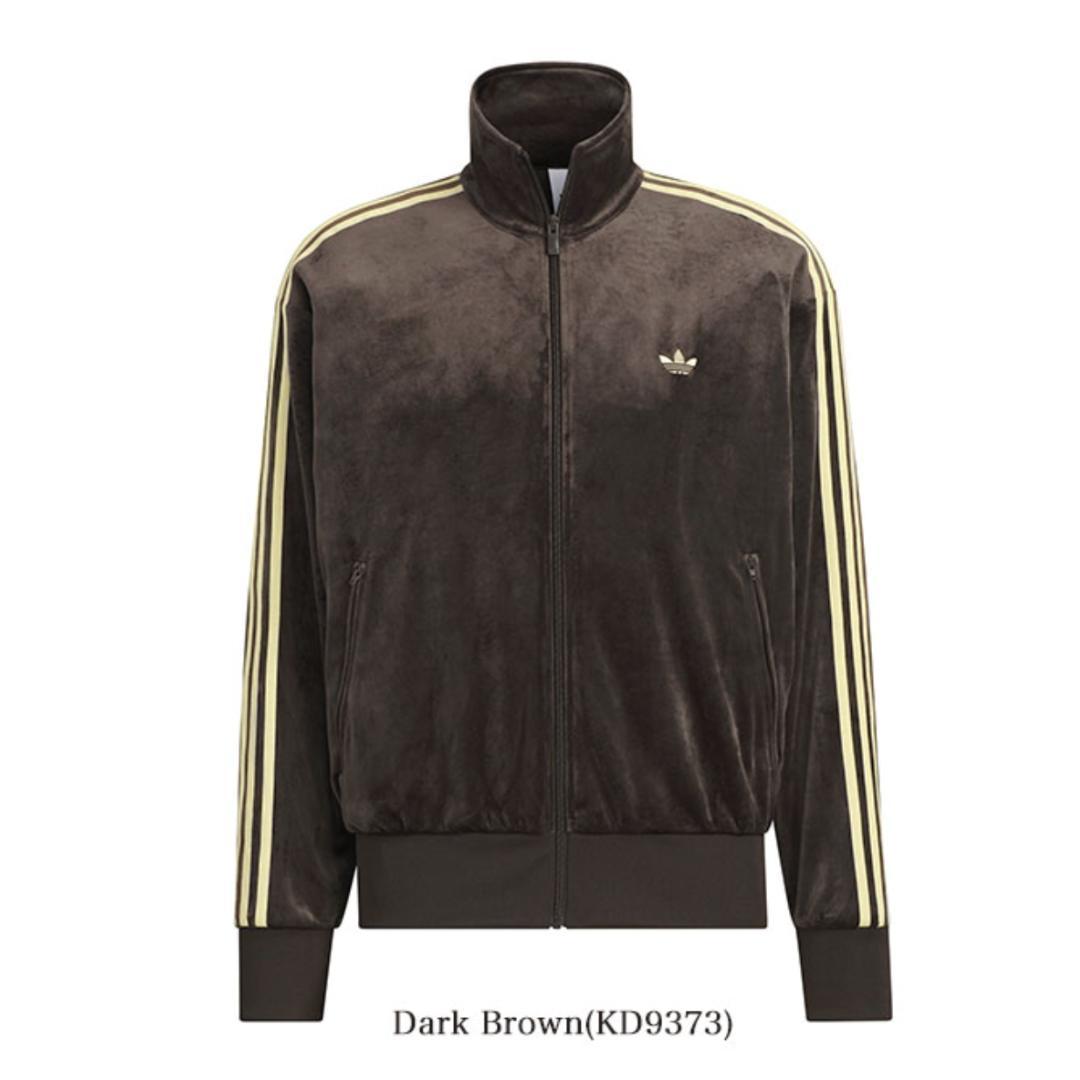 【即日発送】adidas ファイヤーバード トラックトップ ベロア ブラウン L