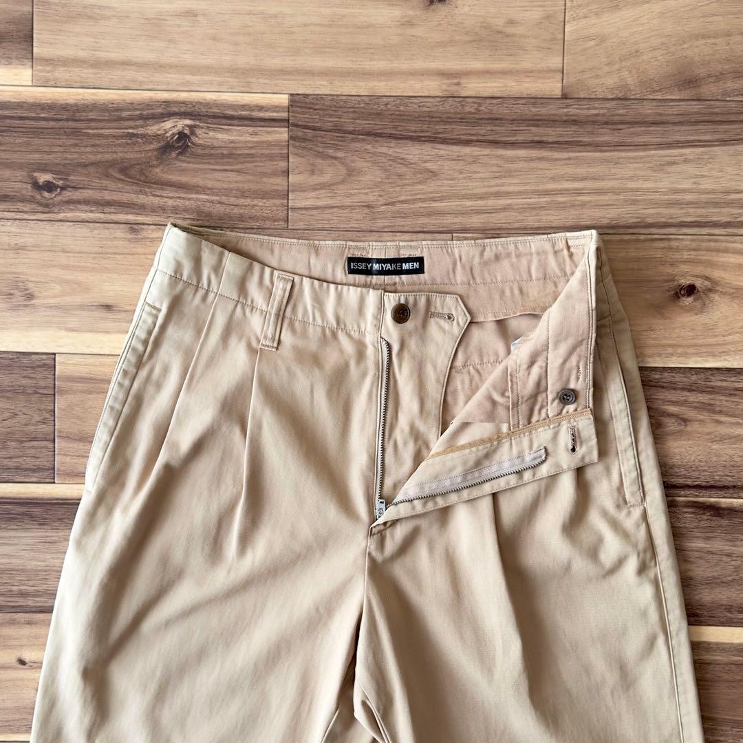 ISSEY MIYAKE MEN 2タック チノパンツ スラックス サイズS