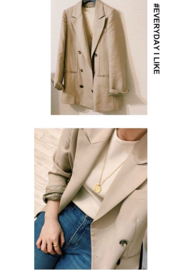 けんけんママ専用　美品　EVERYDAY I LIKE. ダブルジャケット38