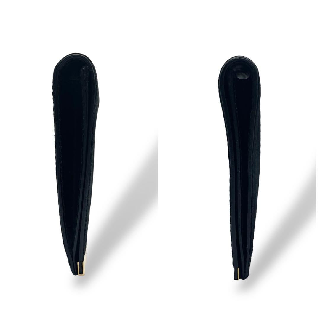 GUCCI グッチ ヴィンテージ クラッチバッグ ハラコ 黒