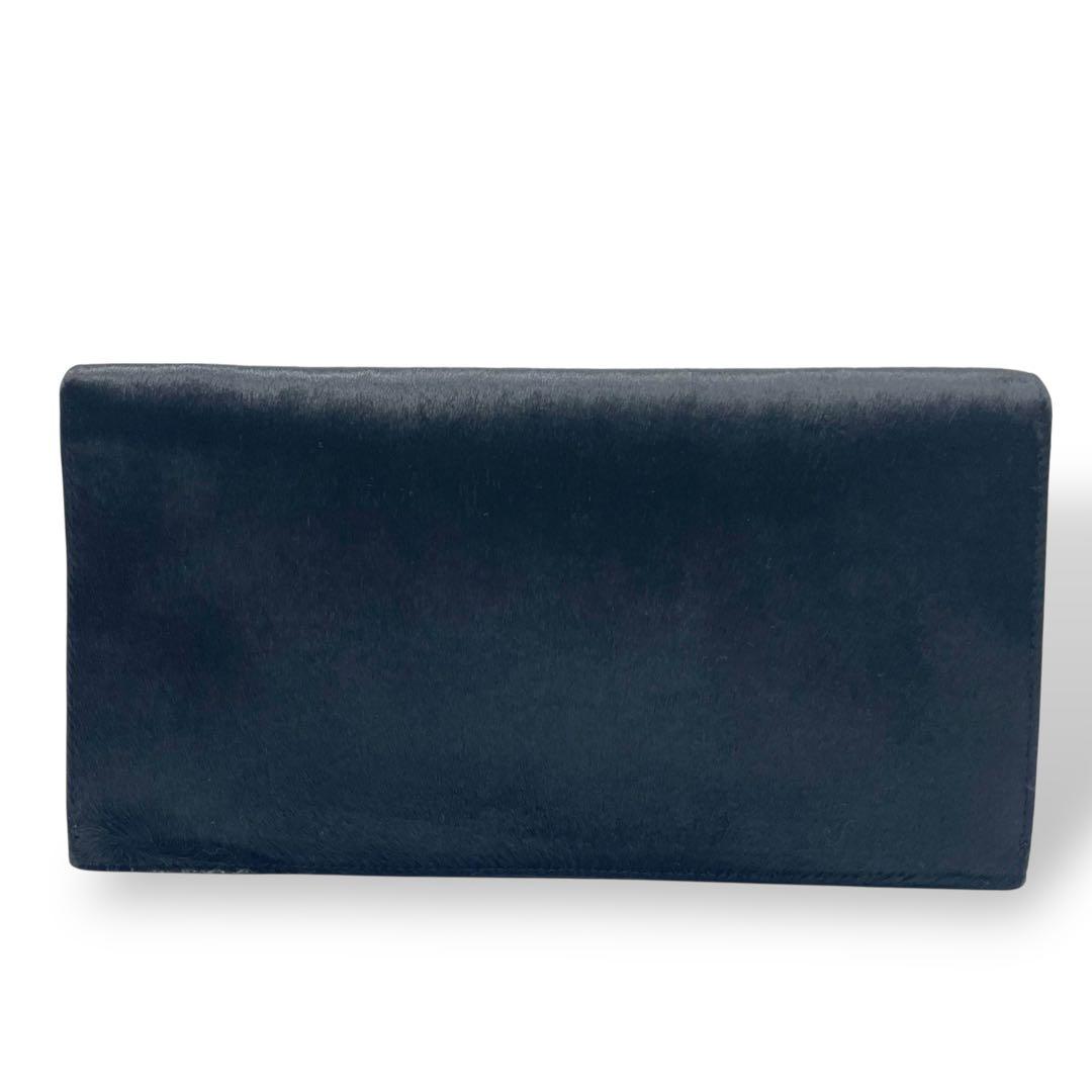 GUCCI グッチ ヴィンテージ クラッチバッグ ハラコ 黒