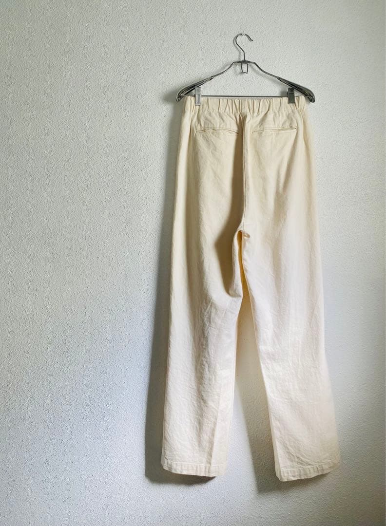 kagure かぐれ コットンデニムイージーパンツ ナチュラル 日本製