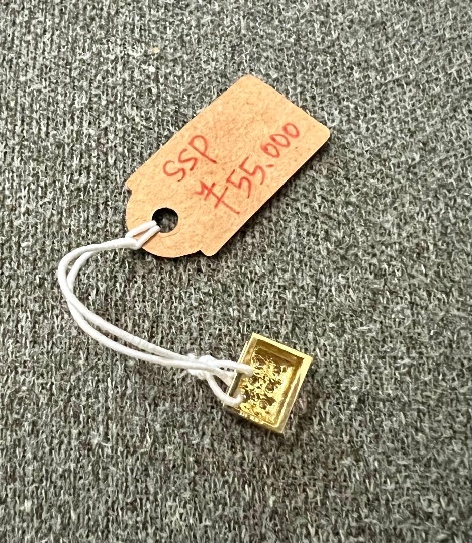 【値下げ】18金BOXダイヤペンダントタップ　ユニセックス　大セール❣️