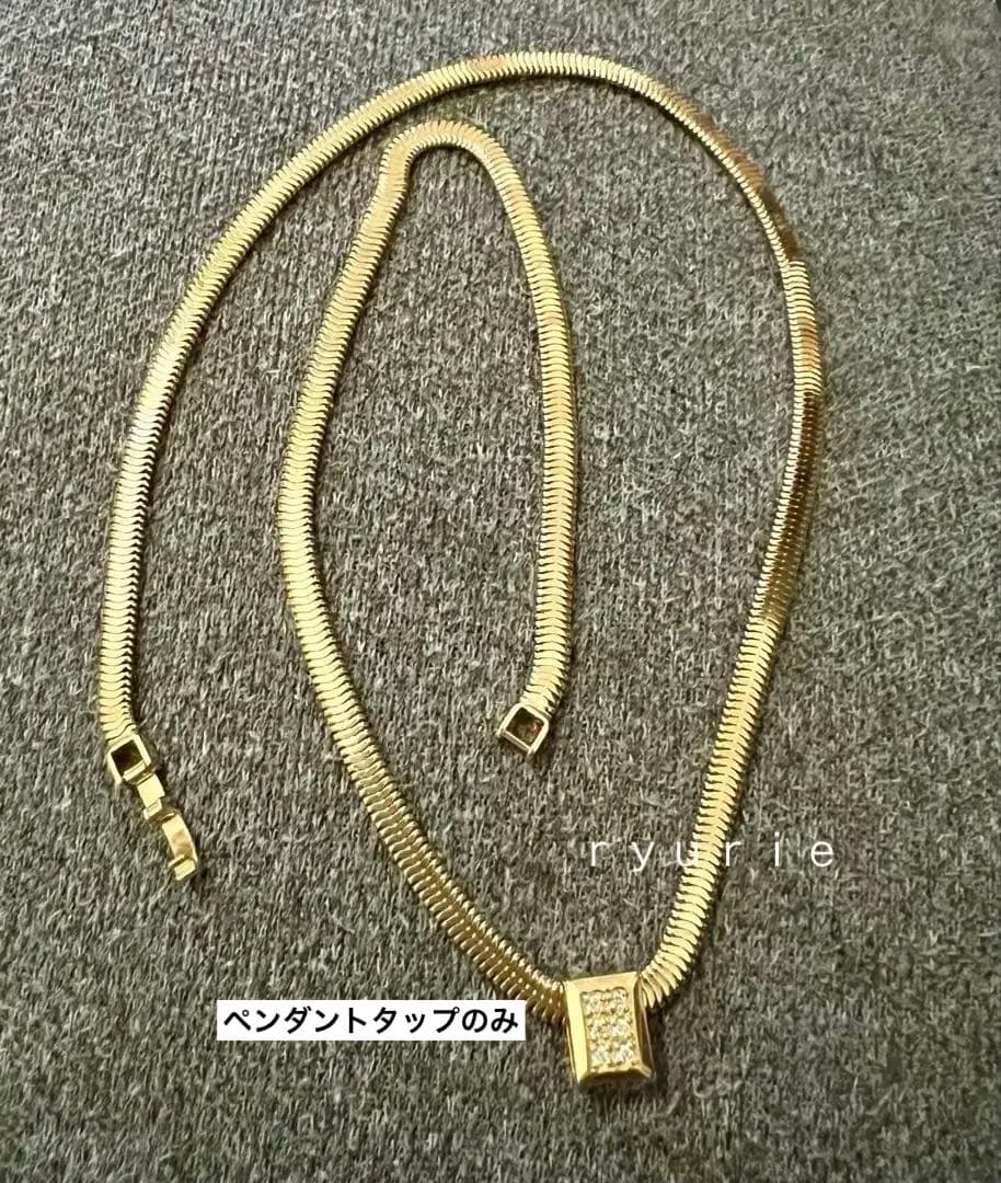【値下げ】18金BOXダイヤペンダントタップ　ユニセックス　大セール❣️