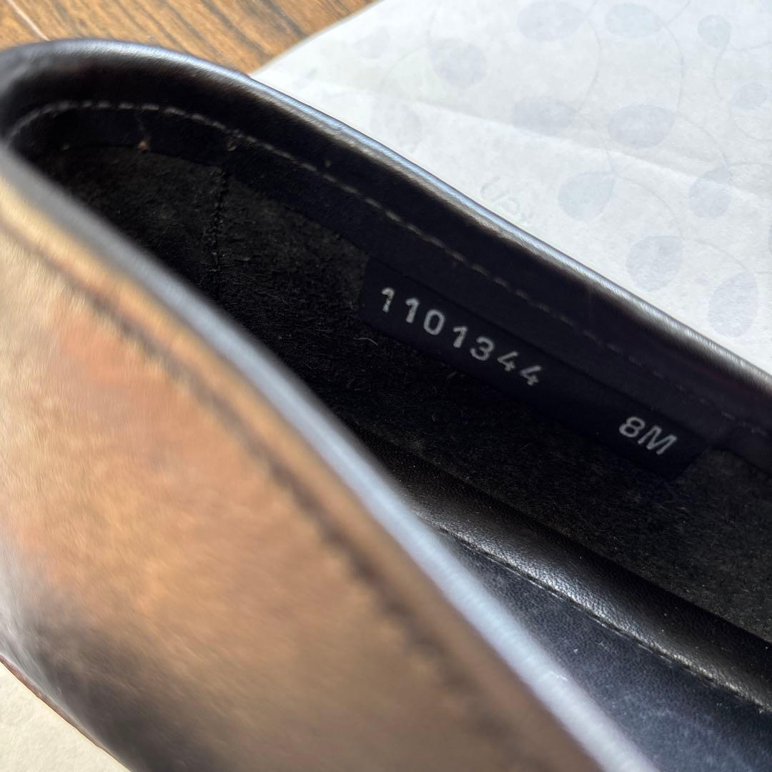 GUCCI ブラックレザー　ドライビングシューズ