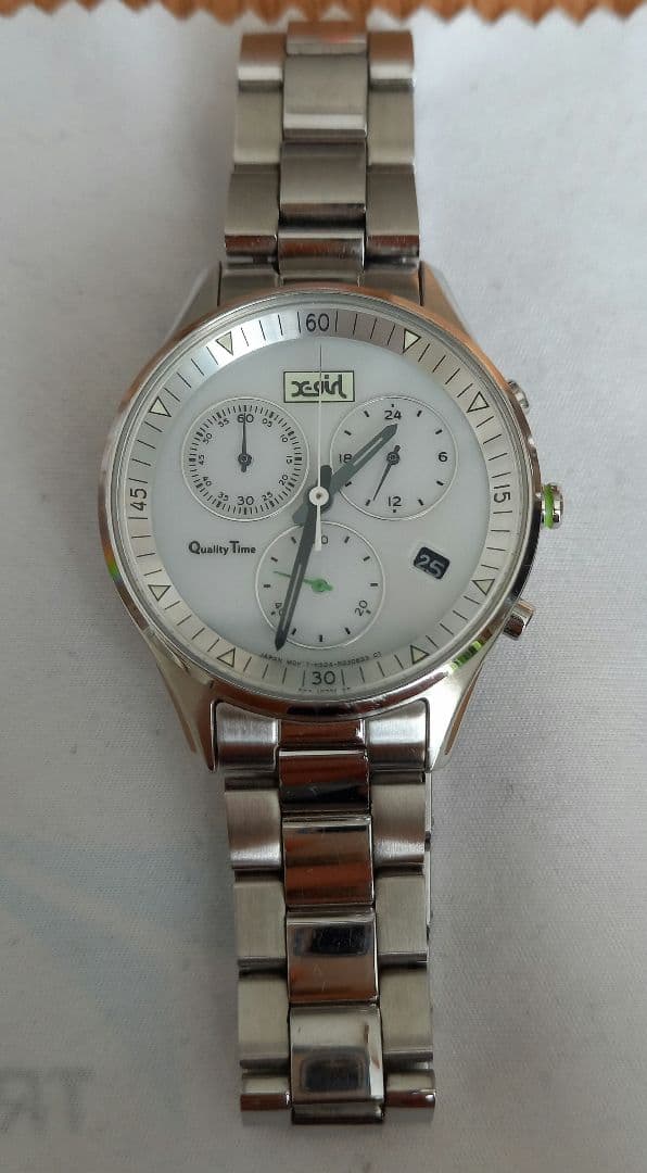 X-girl CITIZENコラボ ソーラーパワー クロノグラフ腕時計中古