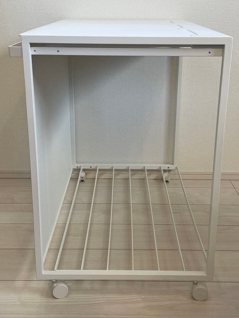 tower 山崎実業 3分別 ゴミ箱 ホワイト 45L 蓋付/目隠し・袋留め付