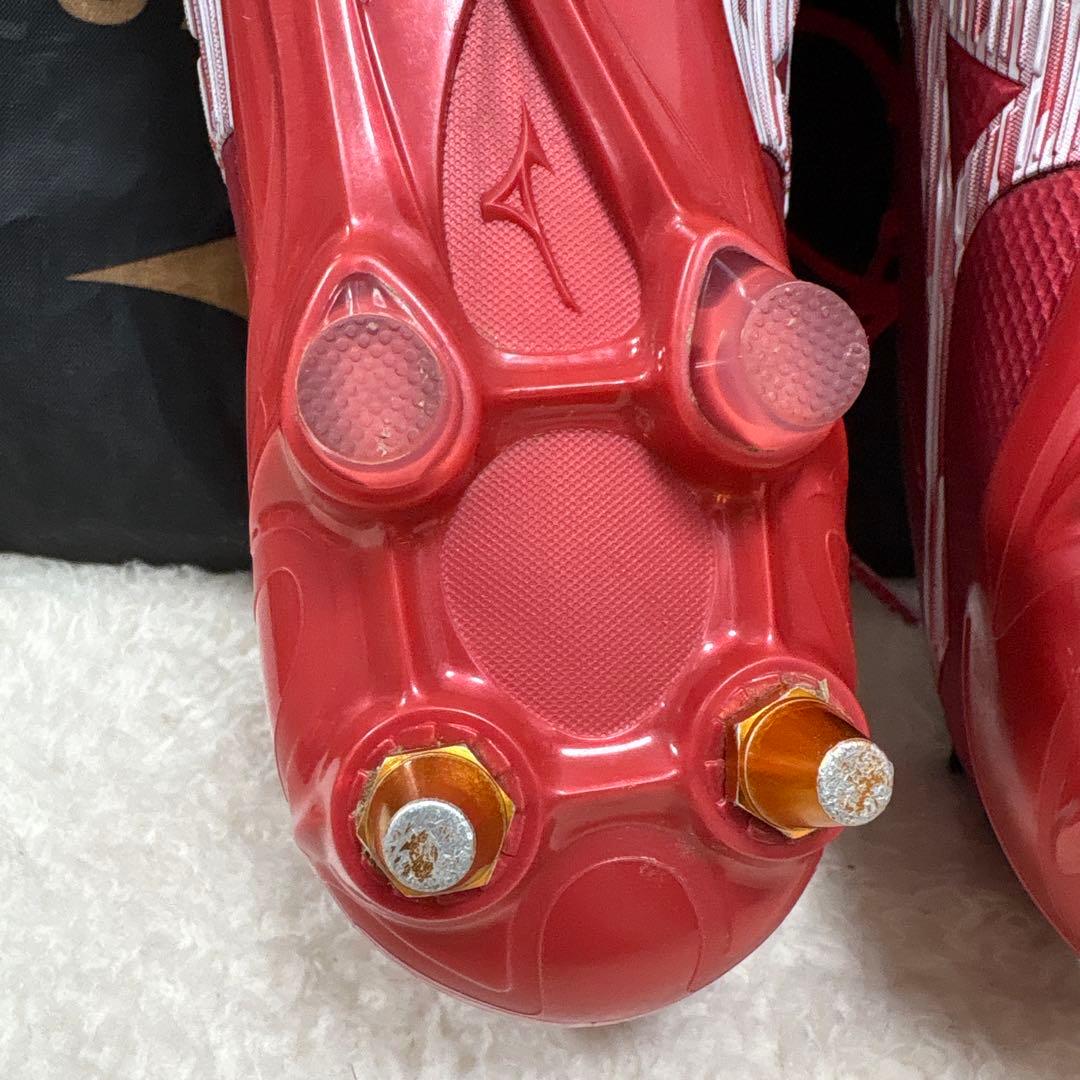 Mizuno Morelia NEO スパイク赤　日本製 26.5cm 袋・箱付