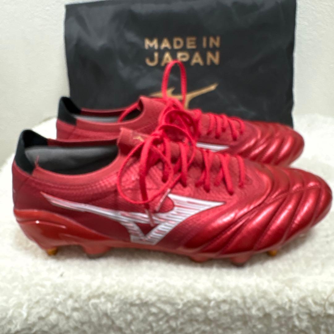 Mizuno Morelia NEO スパイク赤　日本製 26.5cm 袋・箱付