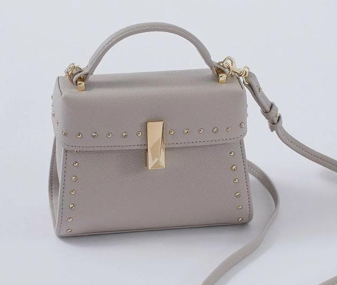 CELFORD セルフォード ビジュースタッズポシェット グレイッシュベージュ