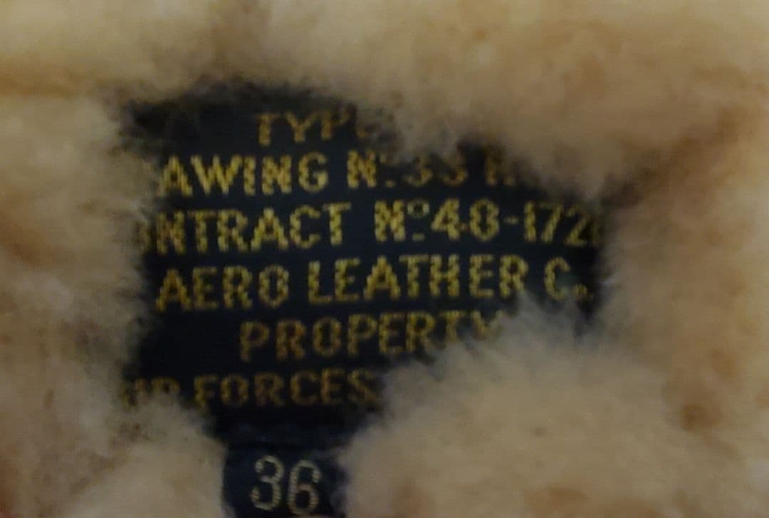 希少 エアロレザー B3 大戦モデル ムートン フライトジャケット