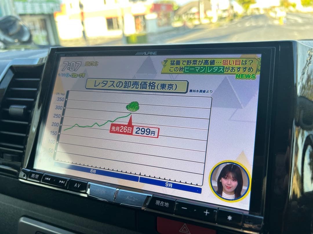 アルパイン X800 8インチ