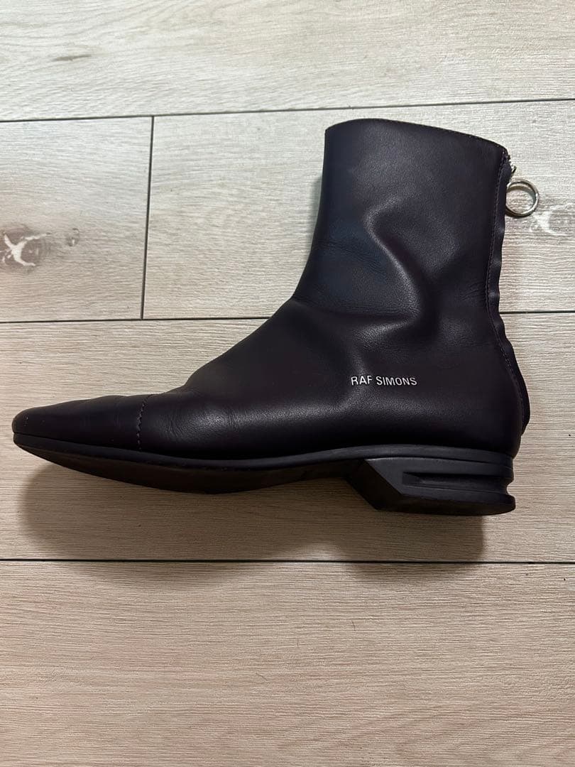 ラフシモンズ　ランナー　バックジップブーツ41 パープル