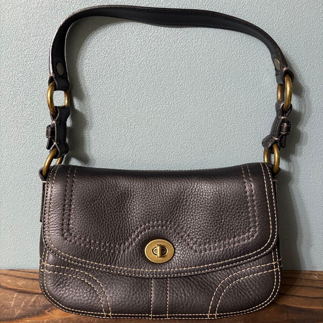Y2K Coach コーチ チェルシー ターンロック ショルダーバッグ ブラック