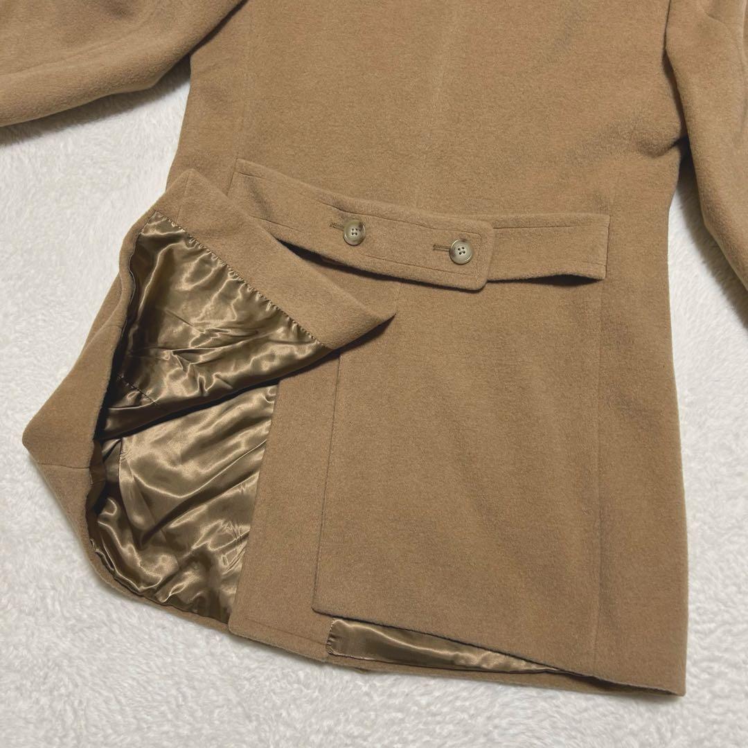 イタリア製 ポロバイラルフローレン キャメルヘア ダブルブレスト コート 52
