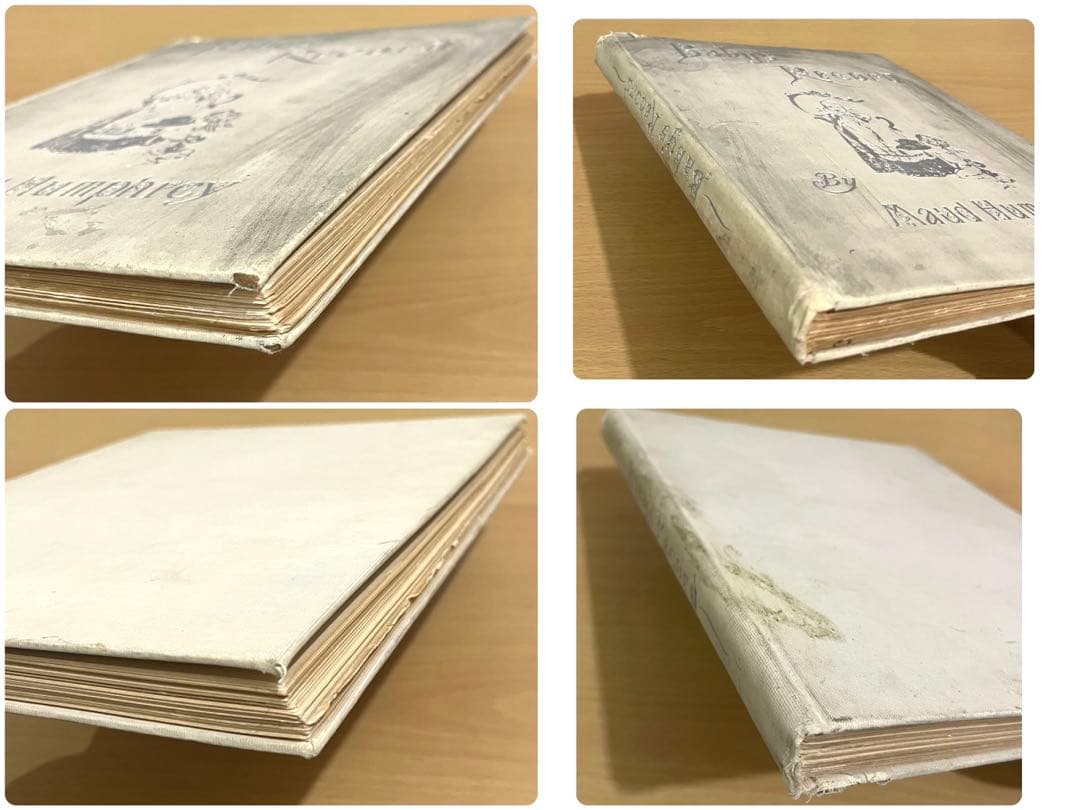 No282アンティーク 古書 洋書 赤ちゃん日記 成長記録 育児日記