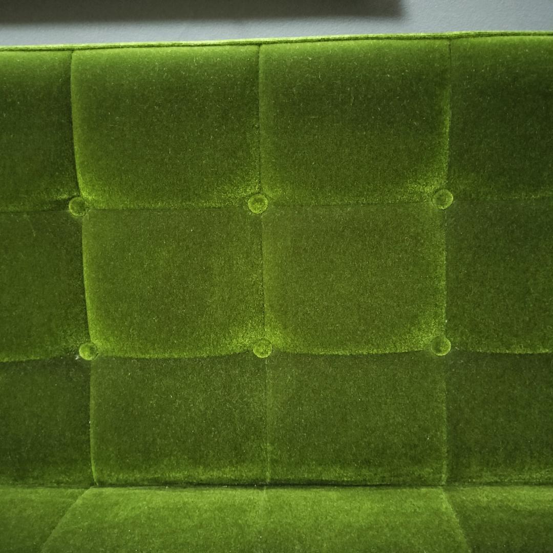 【カリモク60】 Kチェア ソファ 2人掛け モケットグリーン karimoku