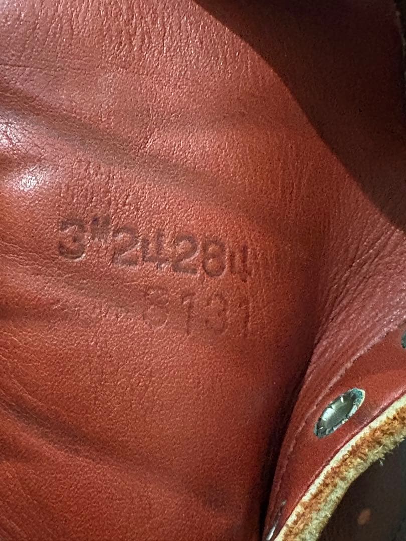 RED WING 8131アイリッシュセッター 刺繍羽根タグ&羽根刻印 希少