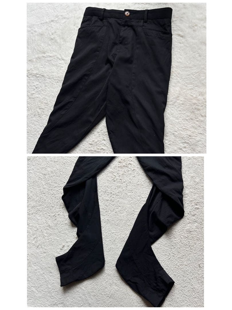 超激レア✨ヴィヴィアンウエストウッドマン 変形パンツ 立体裁断 黒 S ライカ期