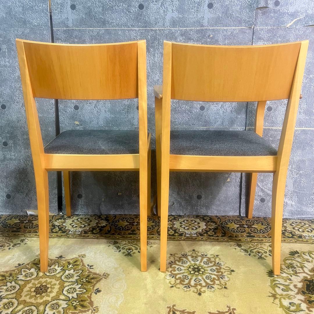 ꧁アルフレックス arflex꧂ダイニングチェア2脚 アーム食卓椅子 いす イス