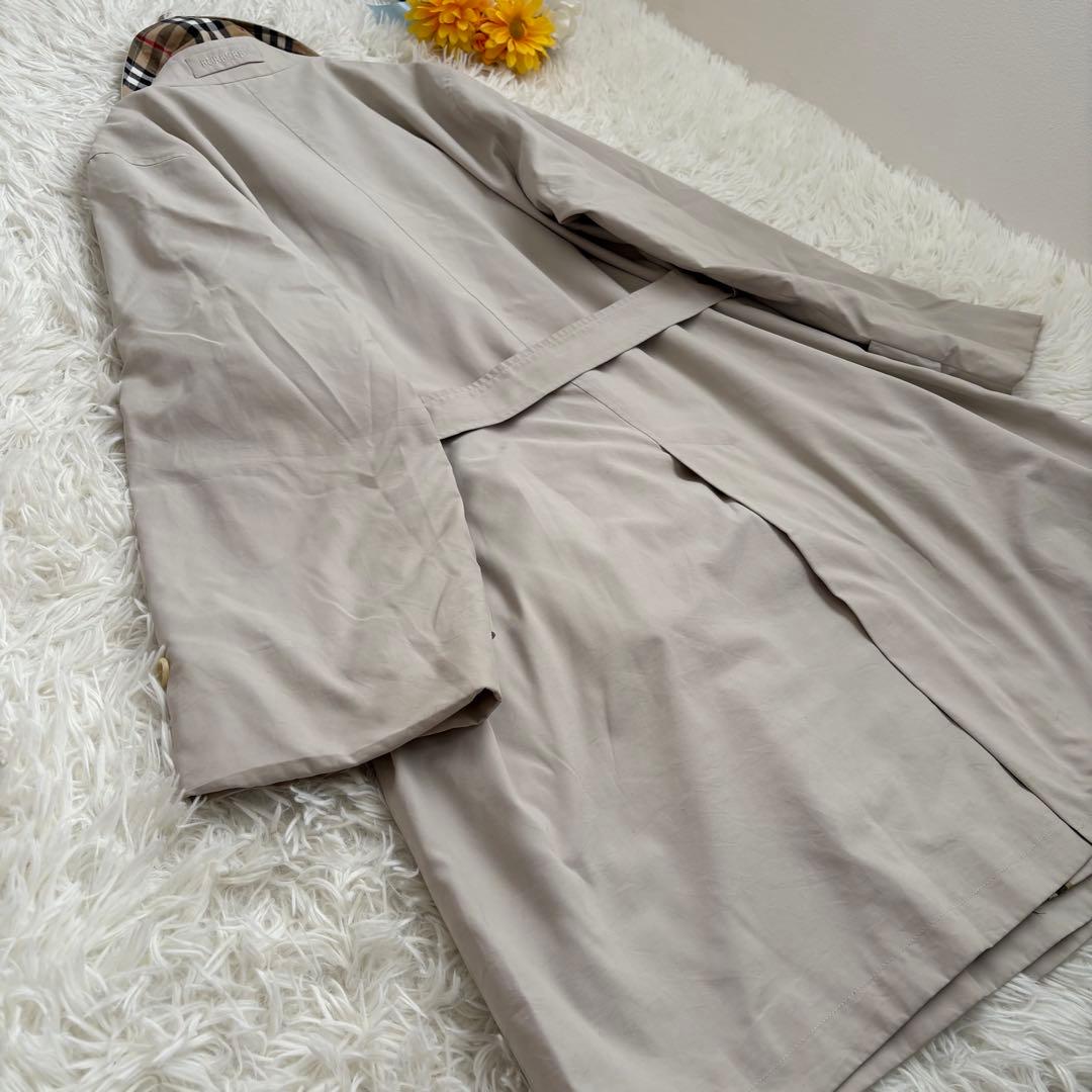 vintage バーバリー　スプリングコート　ノバチェック　ベルト　大きいサイズ