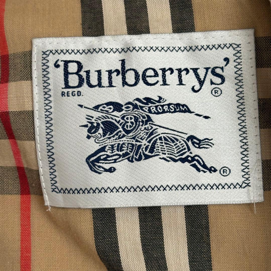 vintage バーバリー　スプリングコート　ノバチェック　ベルト　大きいサイズ