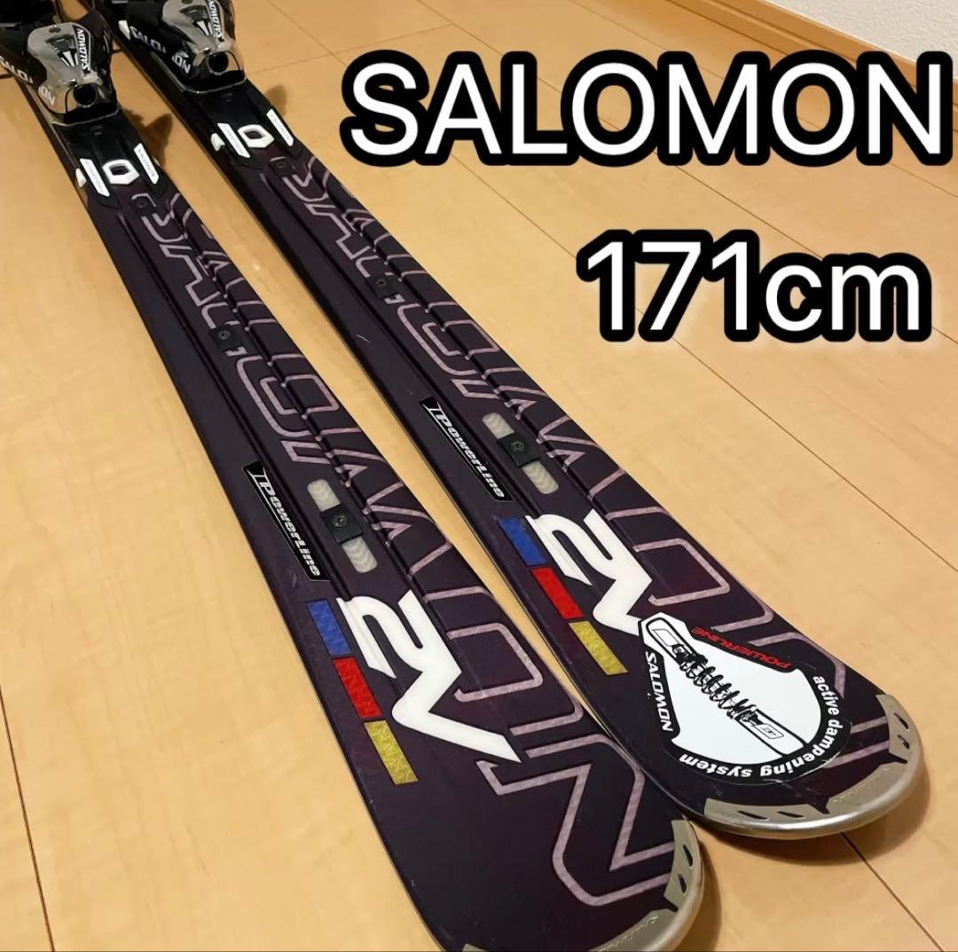 【美品】SALOMON サロモン スキー板 171cm ビンディング付き セット