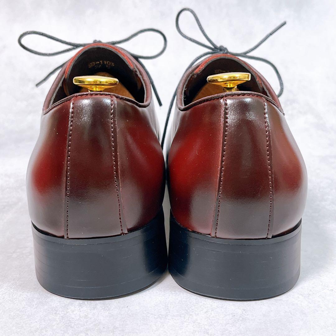☆ほぼ新品☆【スタンデューク】ドレスシューズ (26.5) ホールカット　赤茶