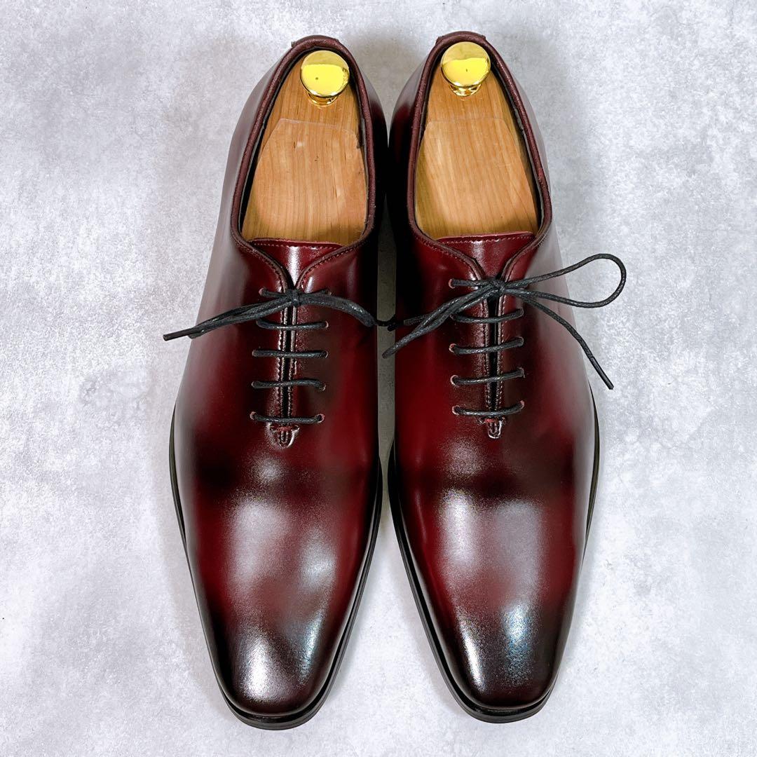 ☆ほぼ新品☆【スタンデューク】ドレスシューズ (26.5) ホールカット　赤茶