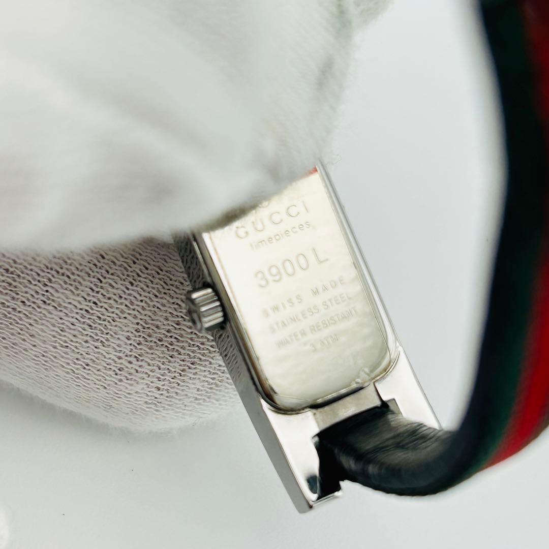 美品 グッチ 3900L 新品電池 シェリーライン ギャランティ 箱 腕時計