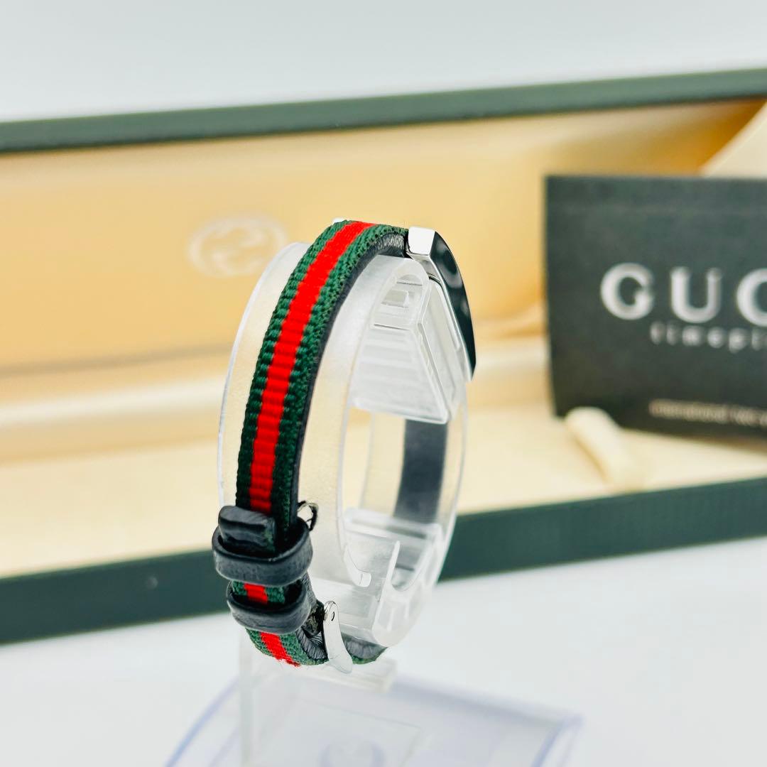 美品 グッチ 3900L 新品電池 シェリーライン ギャランティ 箱 腕時計