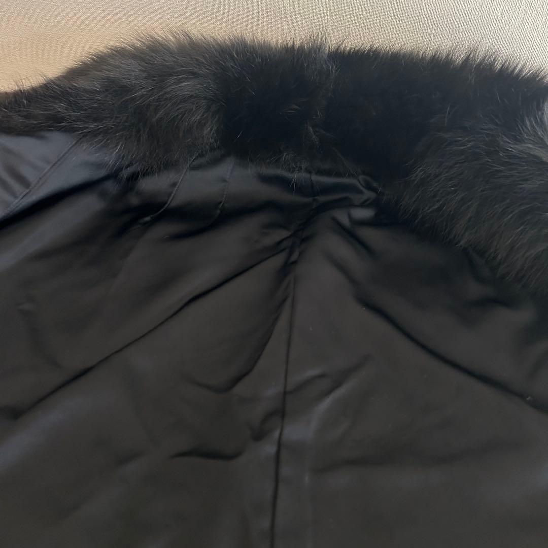 豪華！ベビーラムにFOXトリミングのケープマント　洋装にも和装にも