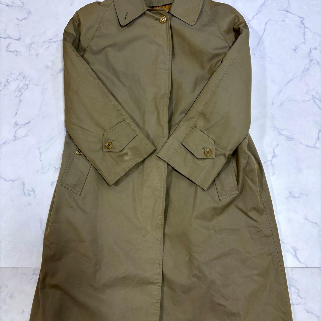 BURBERRY バーバリーズ 英国 ライナー付 ステンカラーコート カーキ M