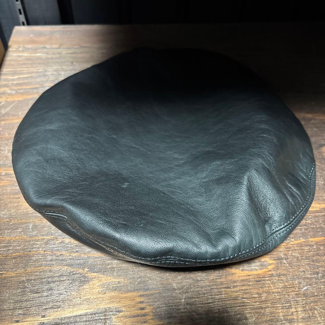NEON LEATHER GARMENT ビッグレザー ベレー帽 完売品 パンク
