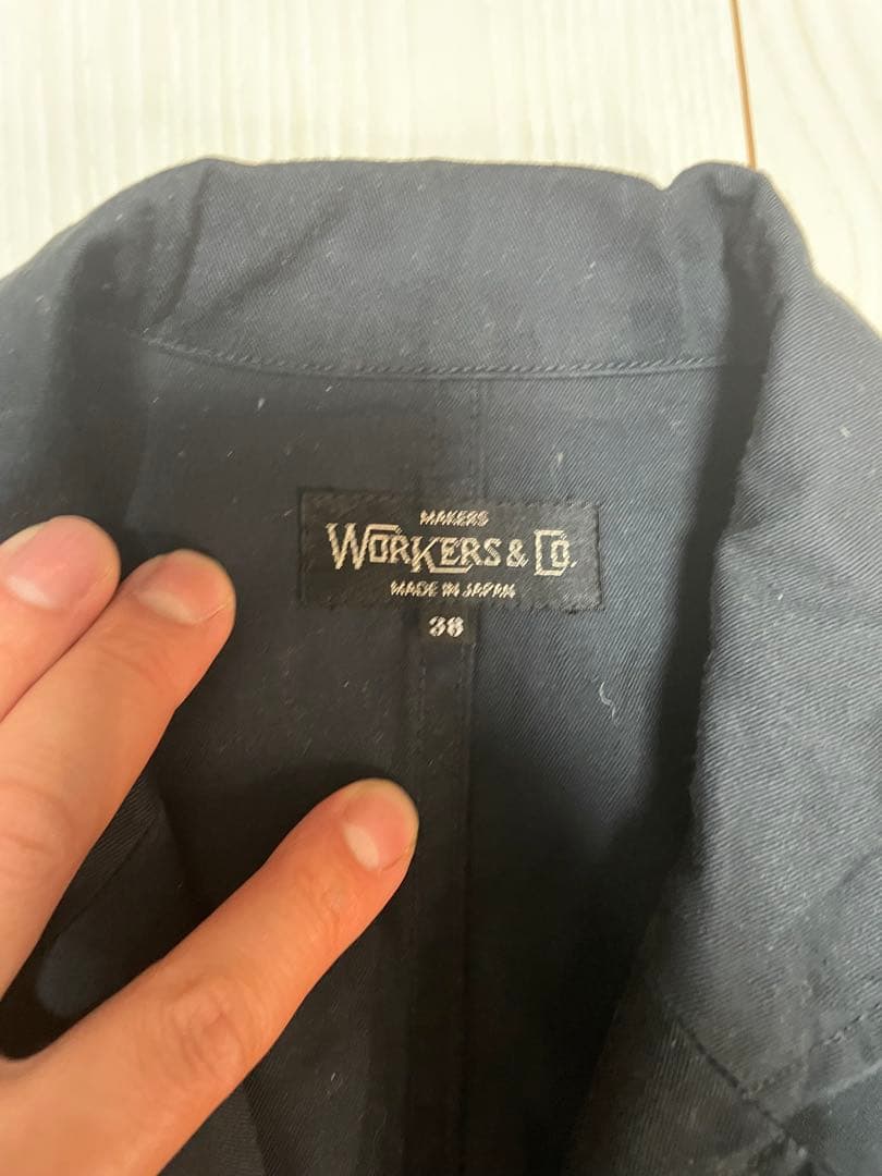 極美品　WOKERS　ラウンジブレザー　ネイビーチノ　38